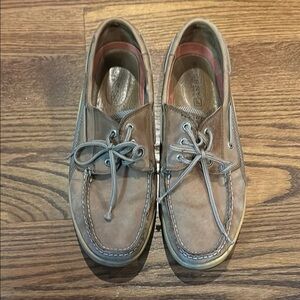 GUC Sperry Men's Tan Leather Boat Shoes; 13